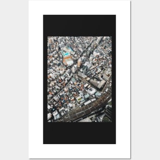 Tokyo Cityscape From Above Posters and Art